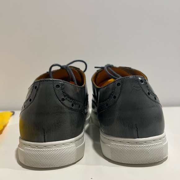 Mens Brogue Dress Sneaker - Premium Leather - Size 10 - Picture 5 of 9